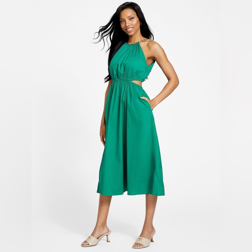 GBG Cutout Waist Midi Dress